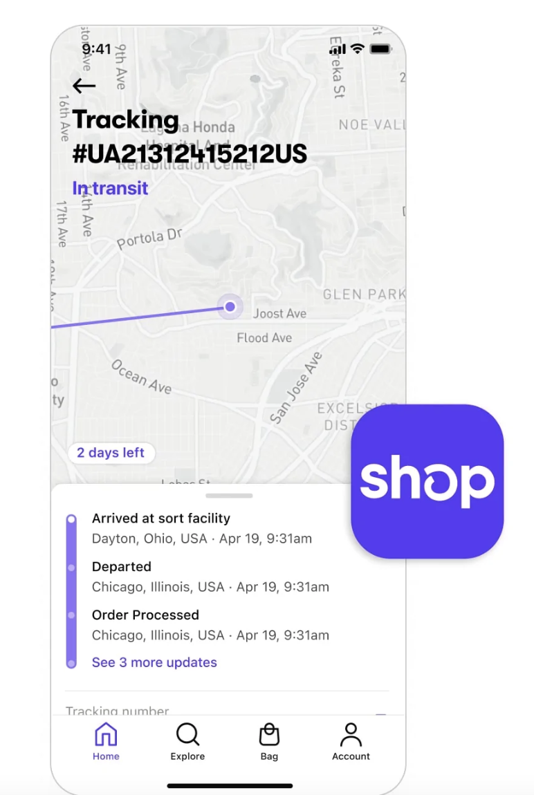 Shop Pay Order Tracking