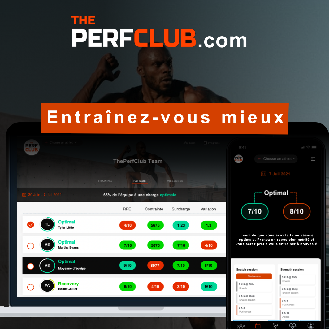 ThePerfClub permet aux athlètes et aux équipes de mieux s'entraîner à l'aide de données de performance.
