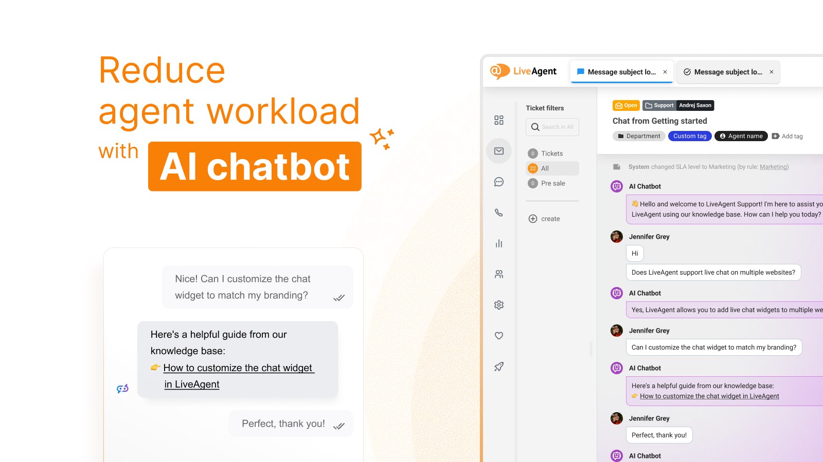LiveAgent Software - LiveAgent AI Chatbot