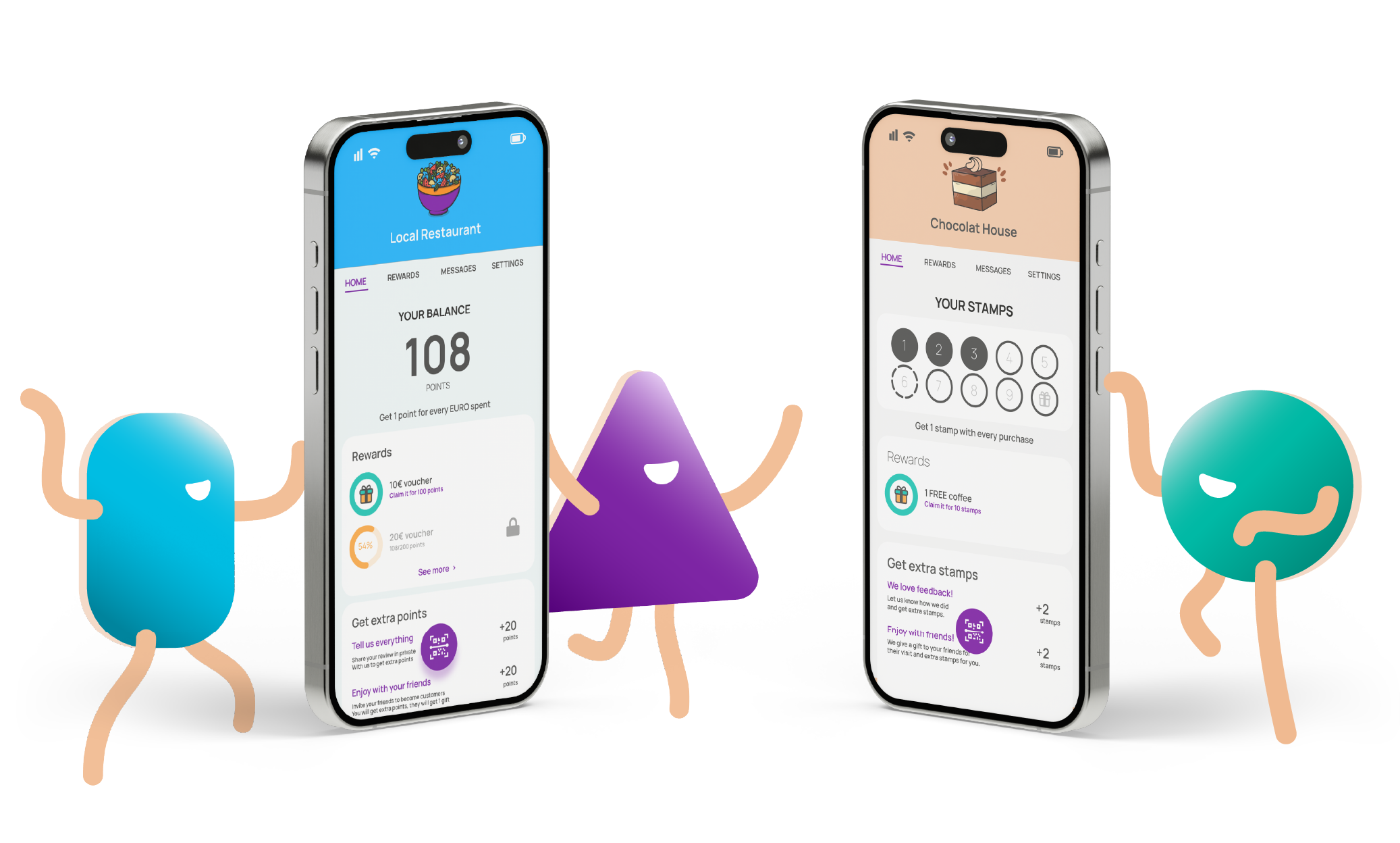 Yollty  screenshot: Yollty User App Points and Stamp card