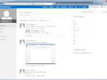 Microsoft SharePoint Software - Check social feed