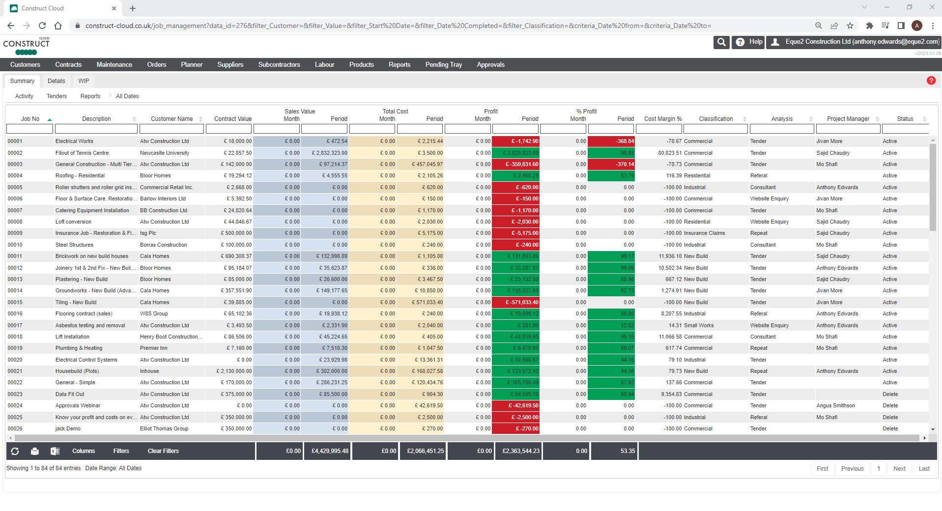 Construct for Sage Software - Enhanced visibility through real-time job management