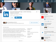 LinkedIn for Business Software - LinkedIn offers a one-click apply feature to submit your LinkedIn profile for the job opportunity