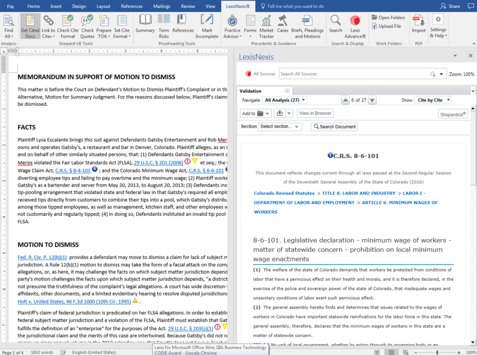 Lexis for Microsoft Office Software - 3