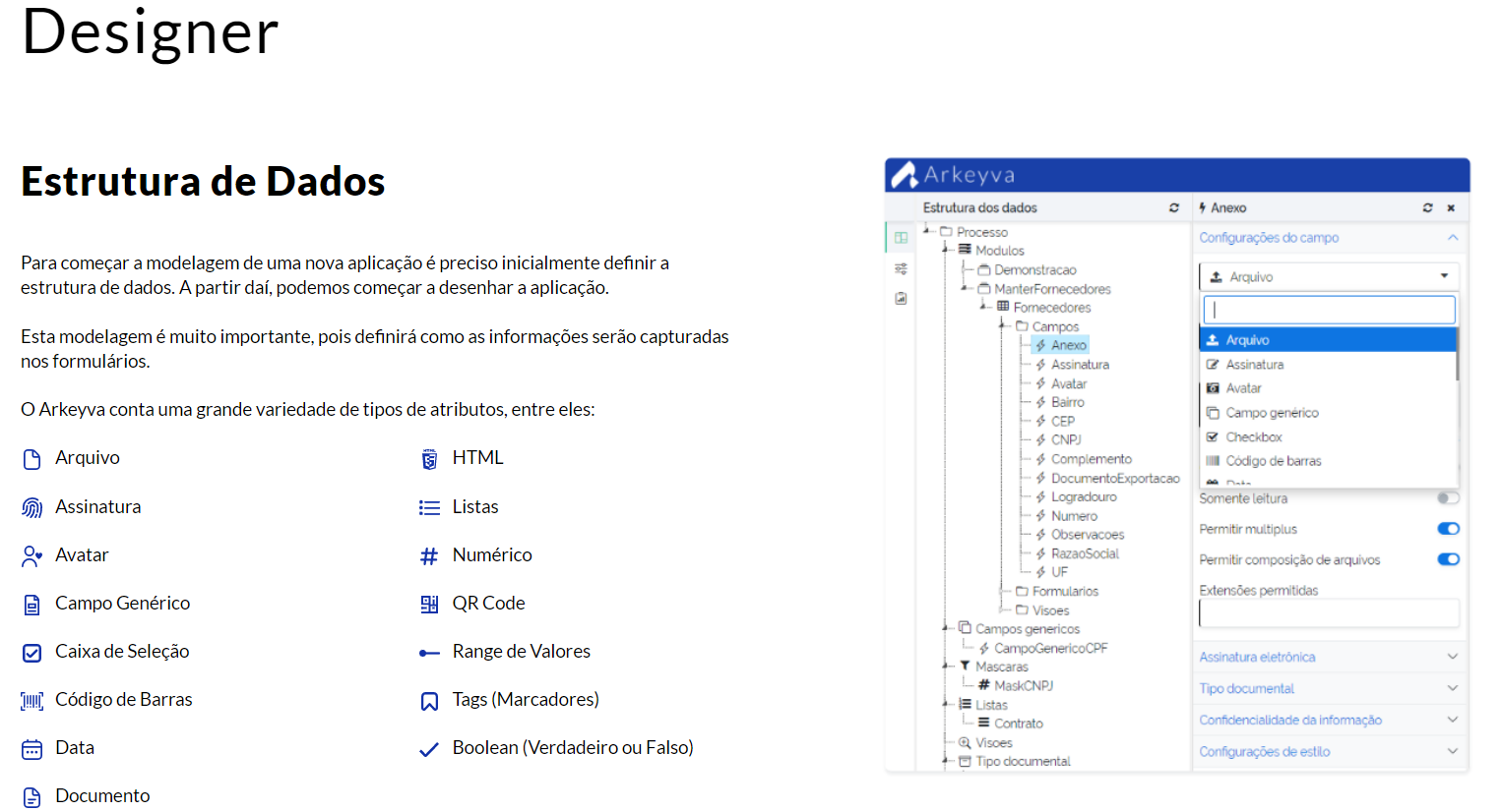 Arkeyva screenshot: Designer