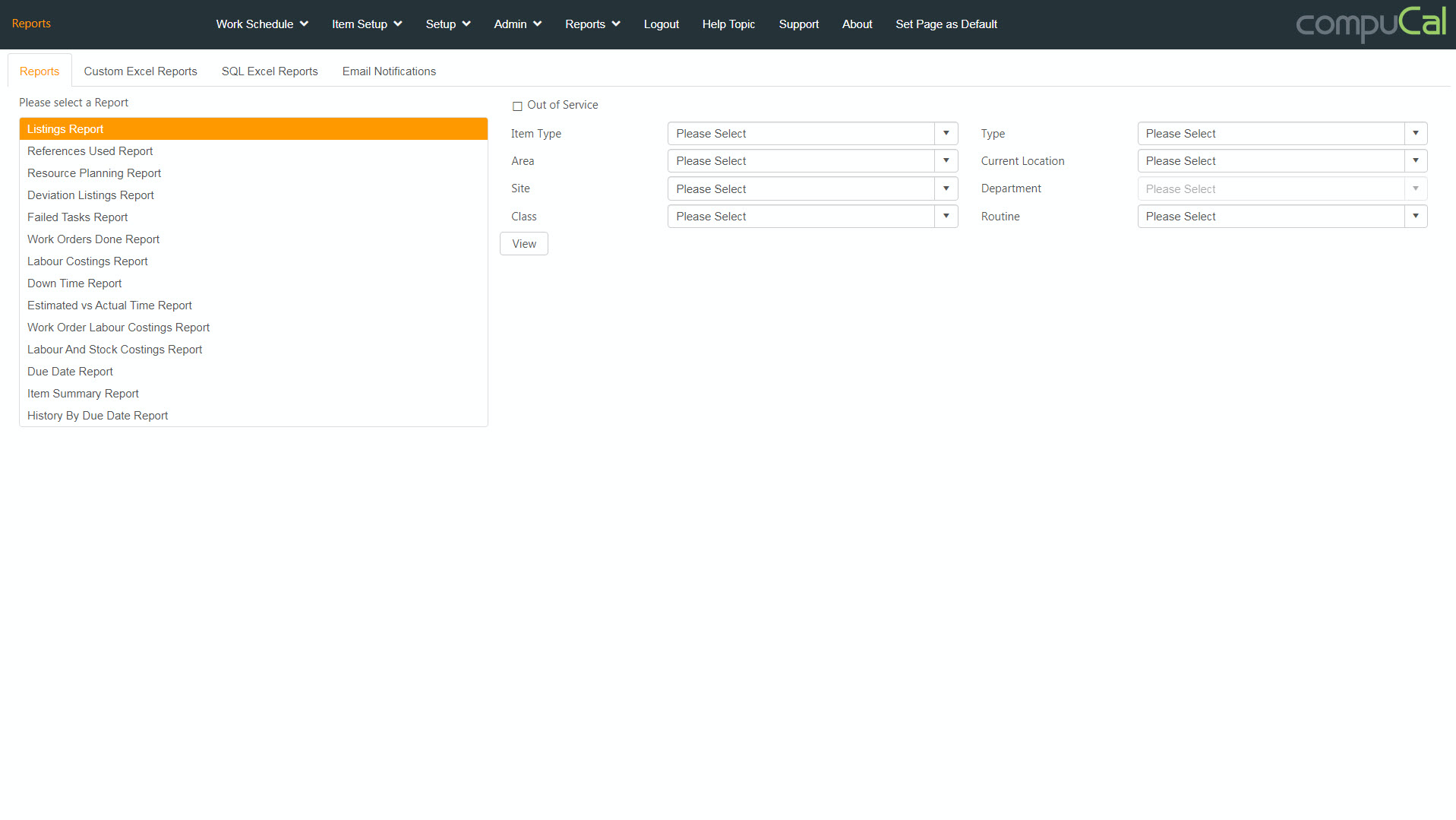 CompuCal calibration management software provides users with a variety of reports.