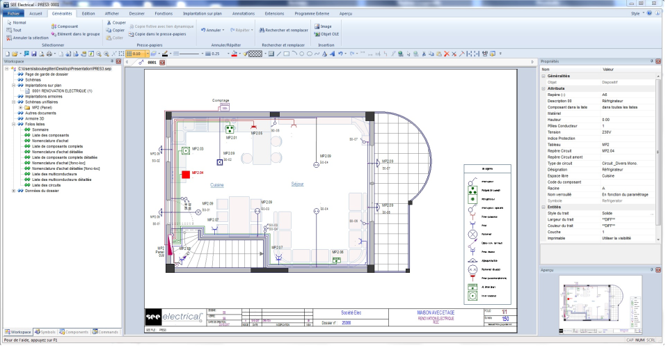 SEE Electrical Software - SEE Electrical properties