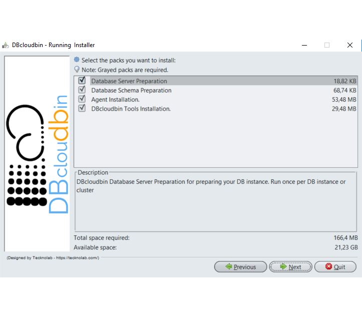 DBcloudbin Logiciel - 1