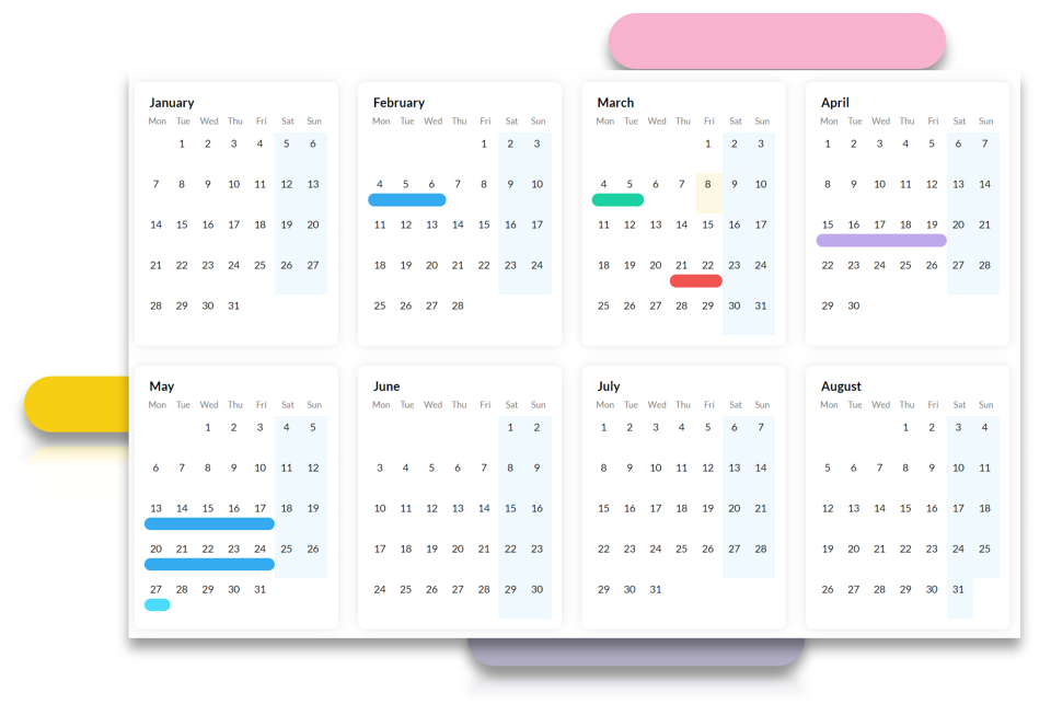 Leave Dates Software - 2