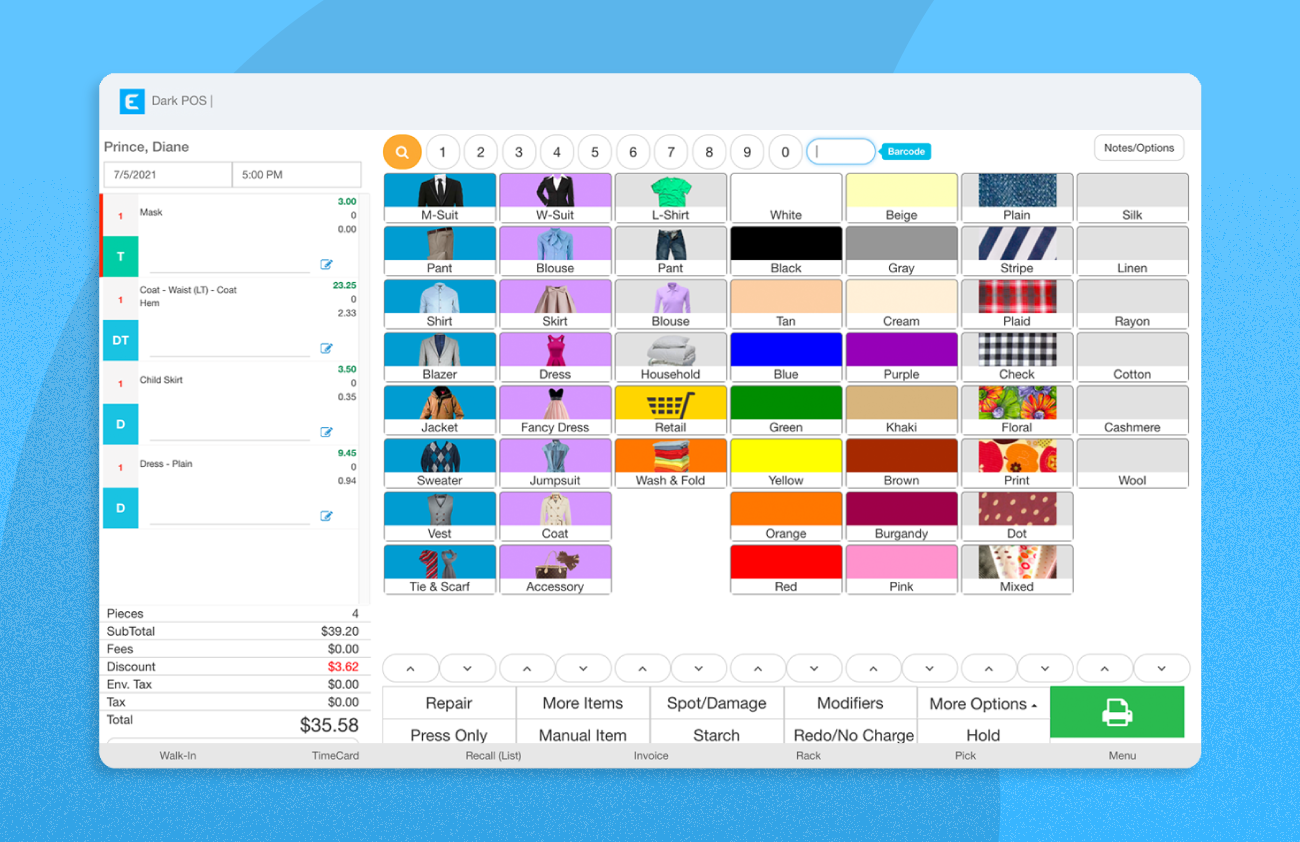 Enlite POS Software - Enlite POS dashboard