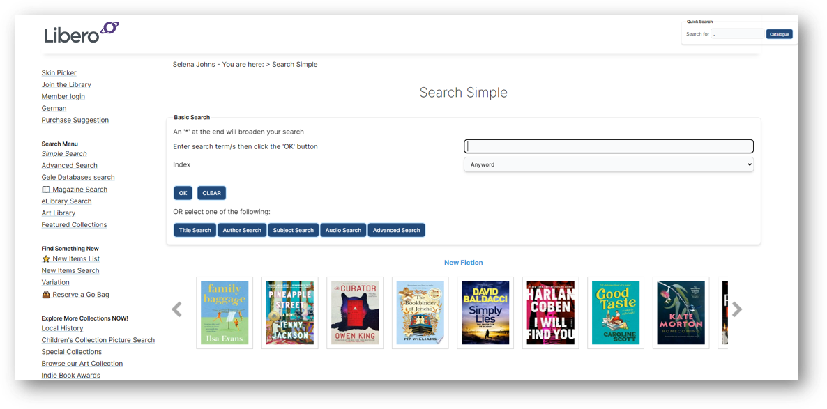 Libero Software - Elevate library member experience with seamless online catalogue and user-friendly self-service options. Members can explore the library’s offerings with ease, fostering a sense of independence and convenience.