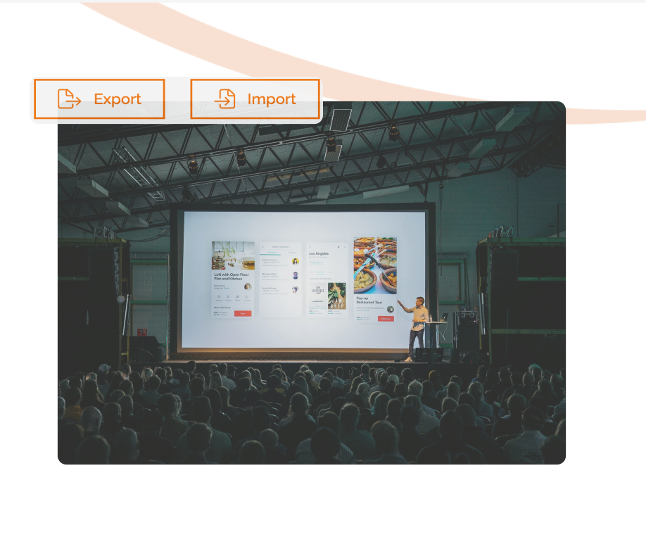 Easily import and export attendee data. Connect STREAMBOXY to your CRM to get valuable insights and nurture your attendees across all funnel stages.