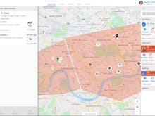 DelivApp Software - Multi-location dispatcher's dashboard