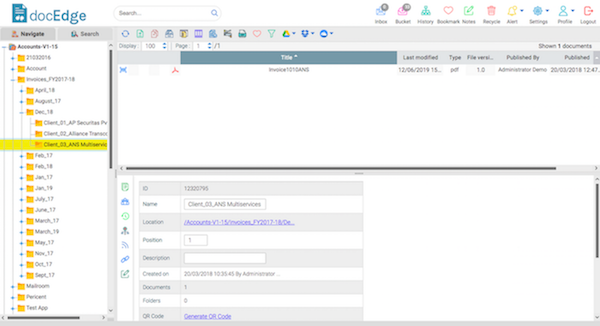 docEdge DMS screenshot