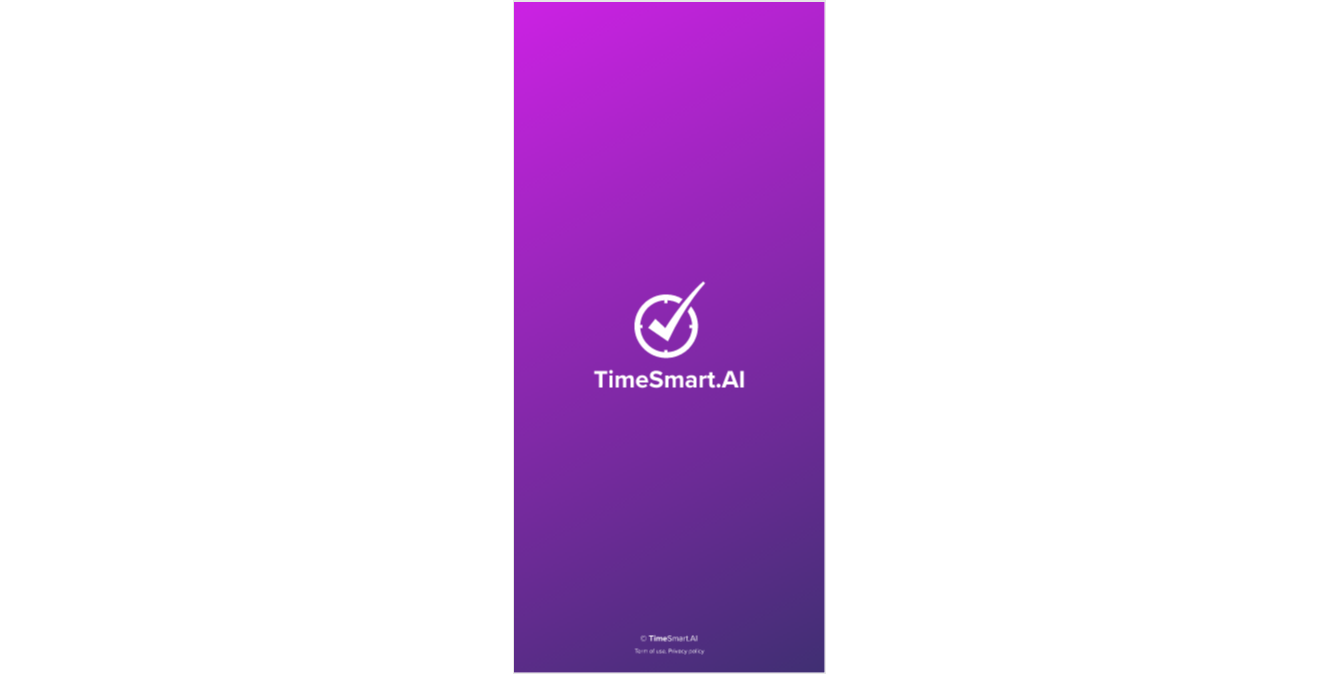 TimeSmart.AI mobile home page