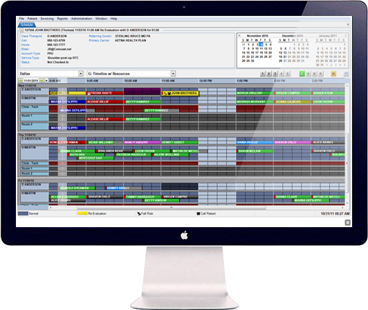 Medica Billing screenshot: Track appointment schedules