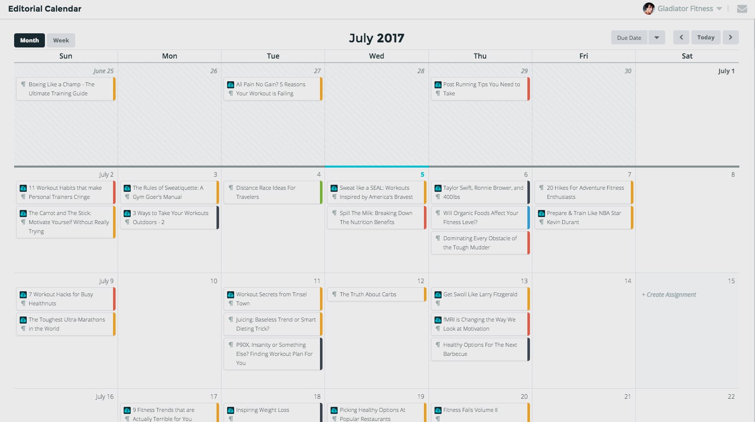 ClearVoice Software - Editorial calendar