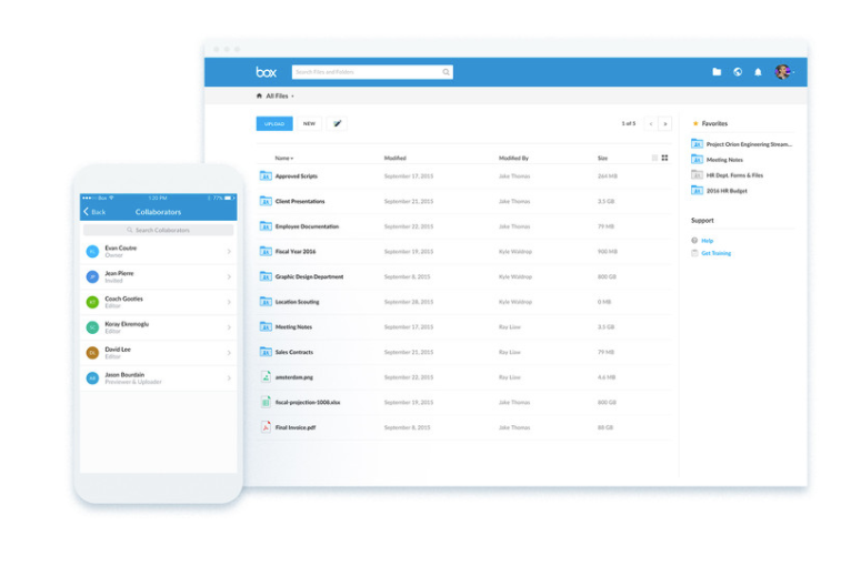 Search files and folders easily online, via desktop or mobile