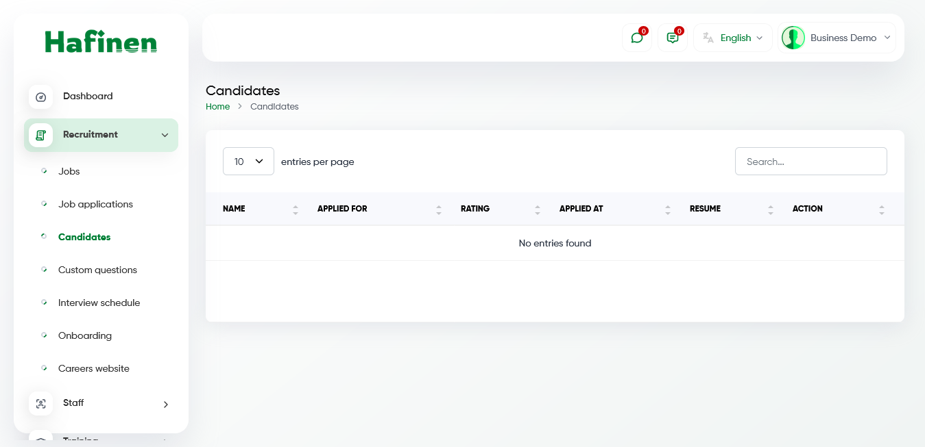 Hafinen Software - Our advanced AI matches candidates to your job openings based on their profiles and qualifications, making hiring faster and smarter