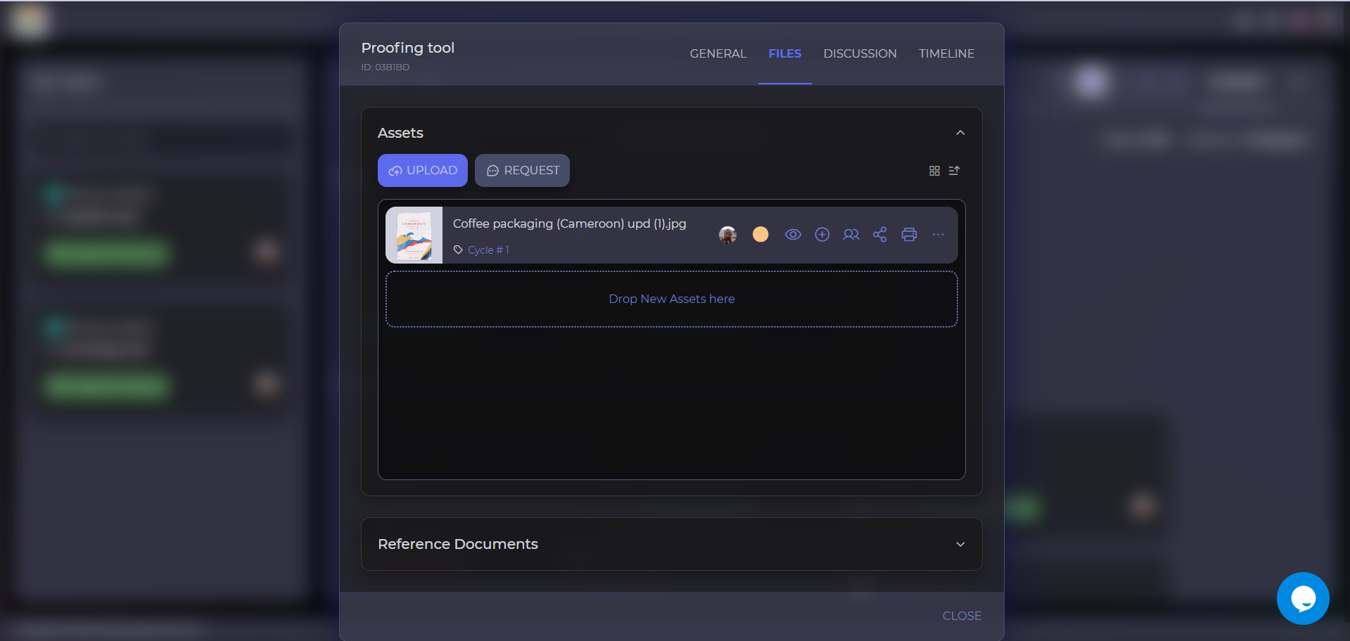 In a single screen, you can upload, view, and download assets. Assign review tasks to internal or external users, and track who uploaded asset versions. Personalize the tool and dashboard by adding your company logo, switching between light and dark mode.