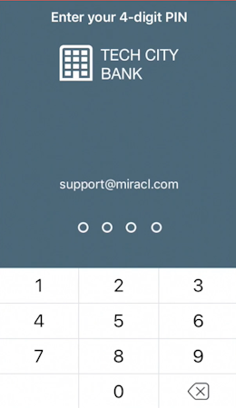 MIRACL Trust screenshot: MIRACL Trust M-pin verification