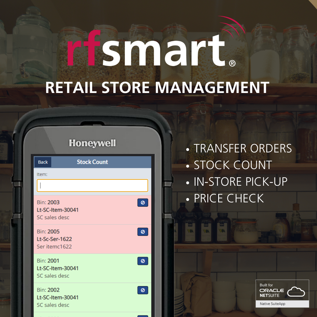 RF-SMART WMS Software - WMS for retail inventory management