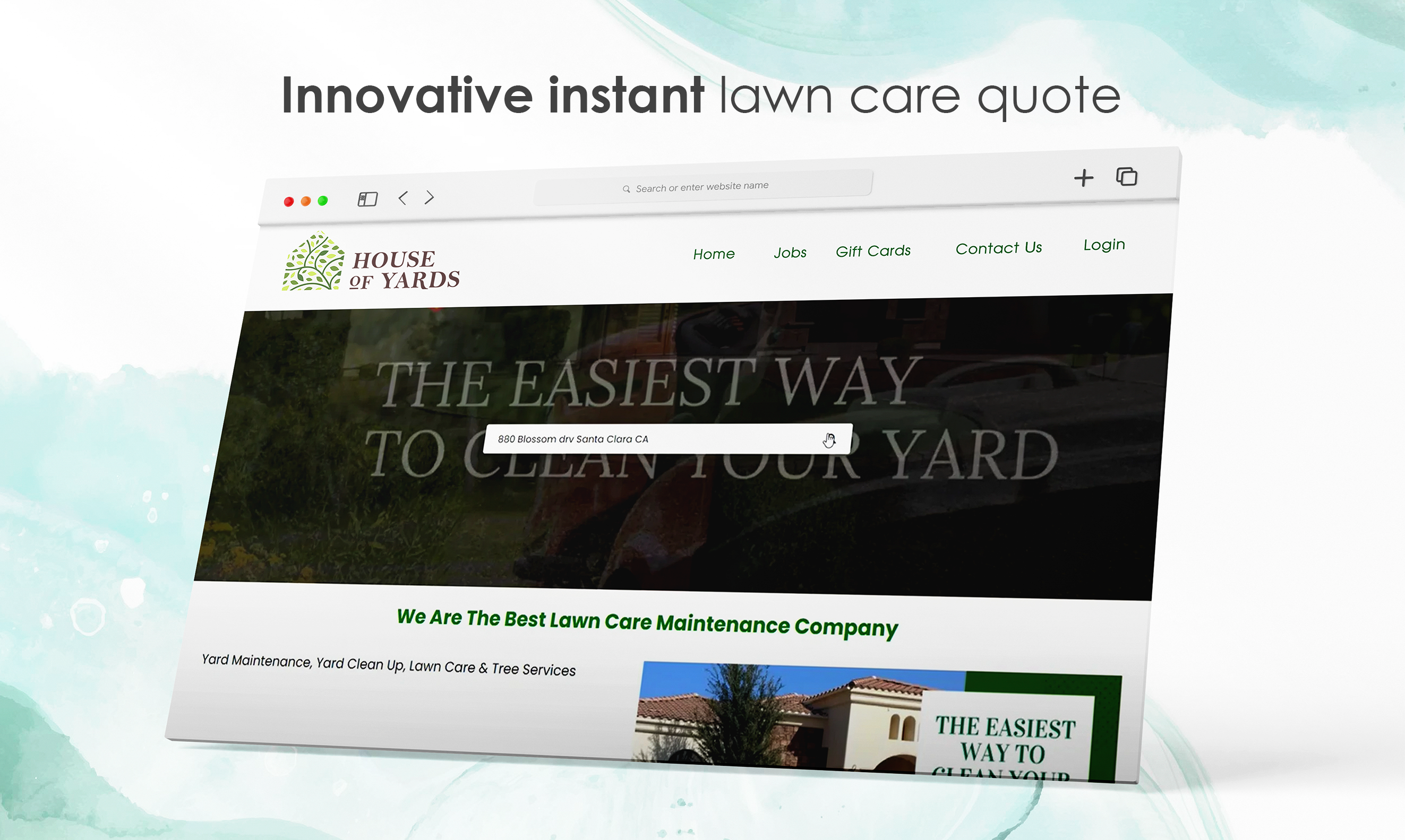 Innovative Instant Lawn Care Quote and Online Booking System