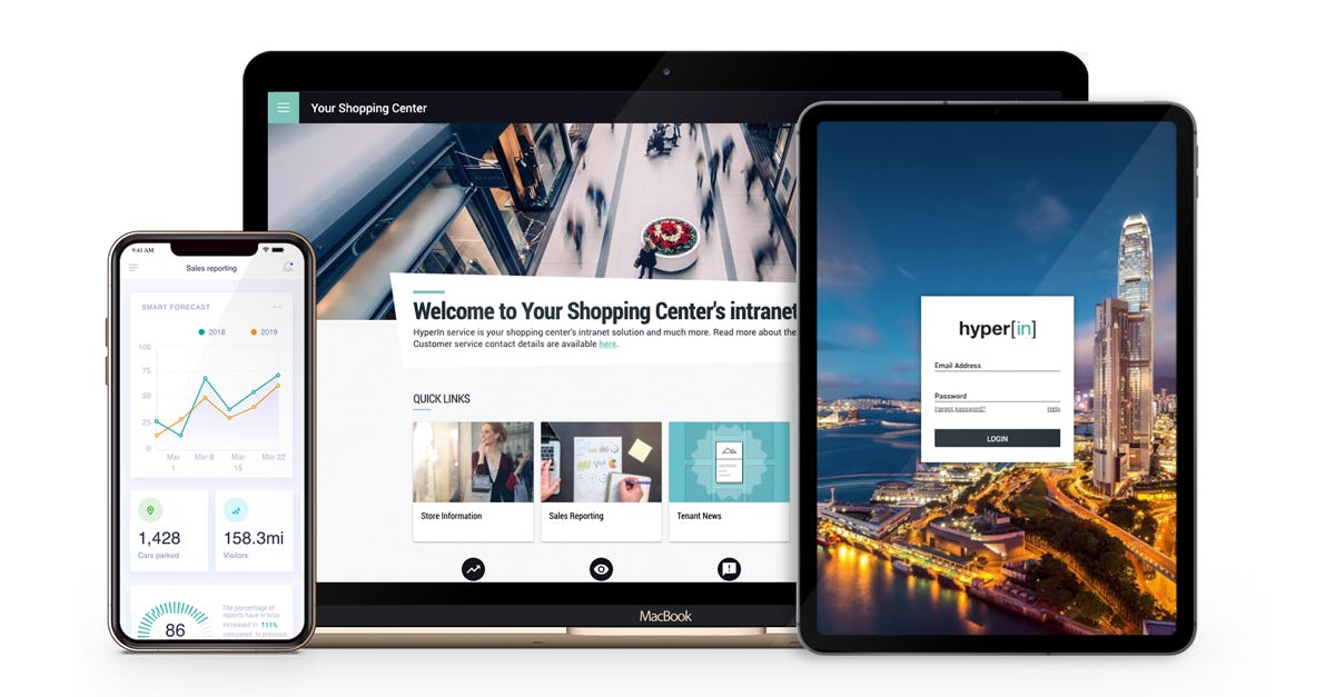 HyperIn Software - Manage: A magical solution for people who manage shopping malls. It's a hub for multi-channel communication and collaboration between you, your tenants and consumers, while storing all information securely. Forget spreadsheets, emails and phone calls.