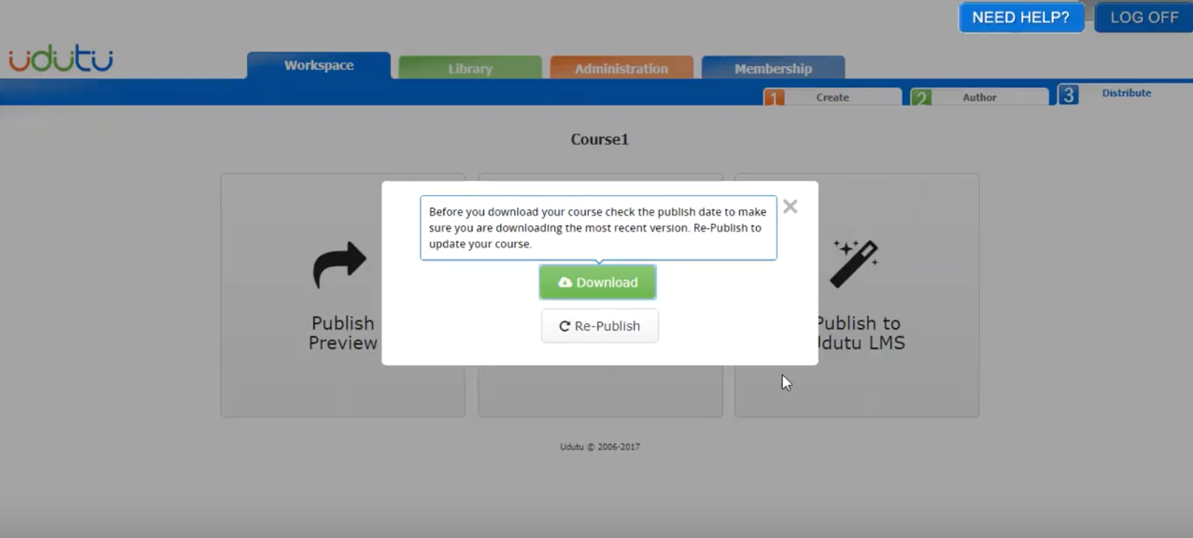 Download training course content