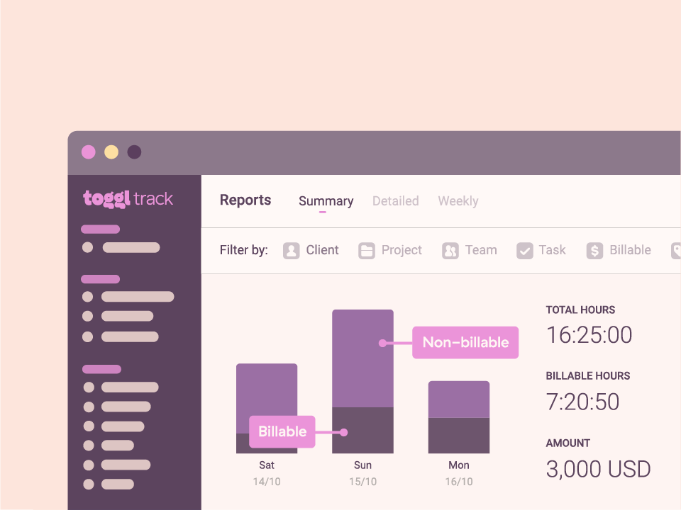 Toggl Track Software - Visualize Time Reports