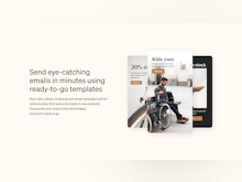 Klaviyo Software - Send eye-catching emails in minutes using ready-to-go templates