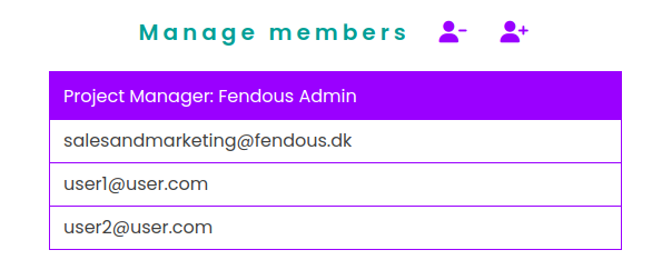 Manage Members View