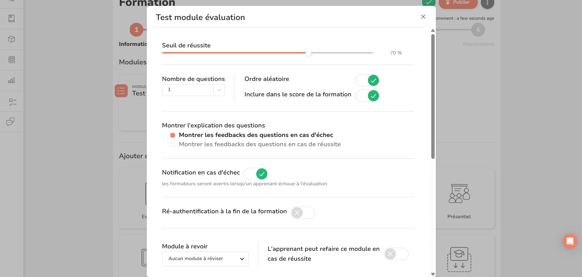 Dokeos Software - Evaluez à chaud ou à froid vos apprenants