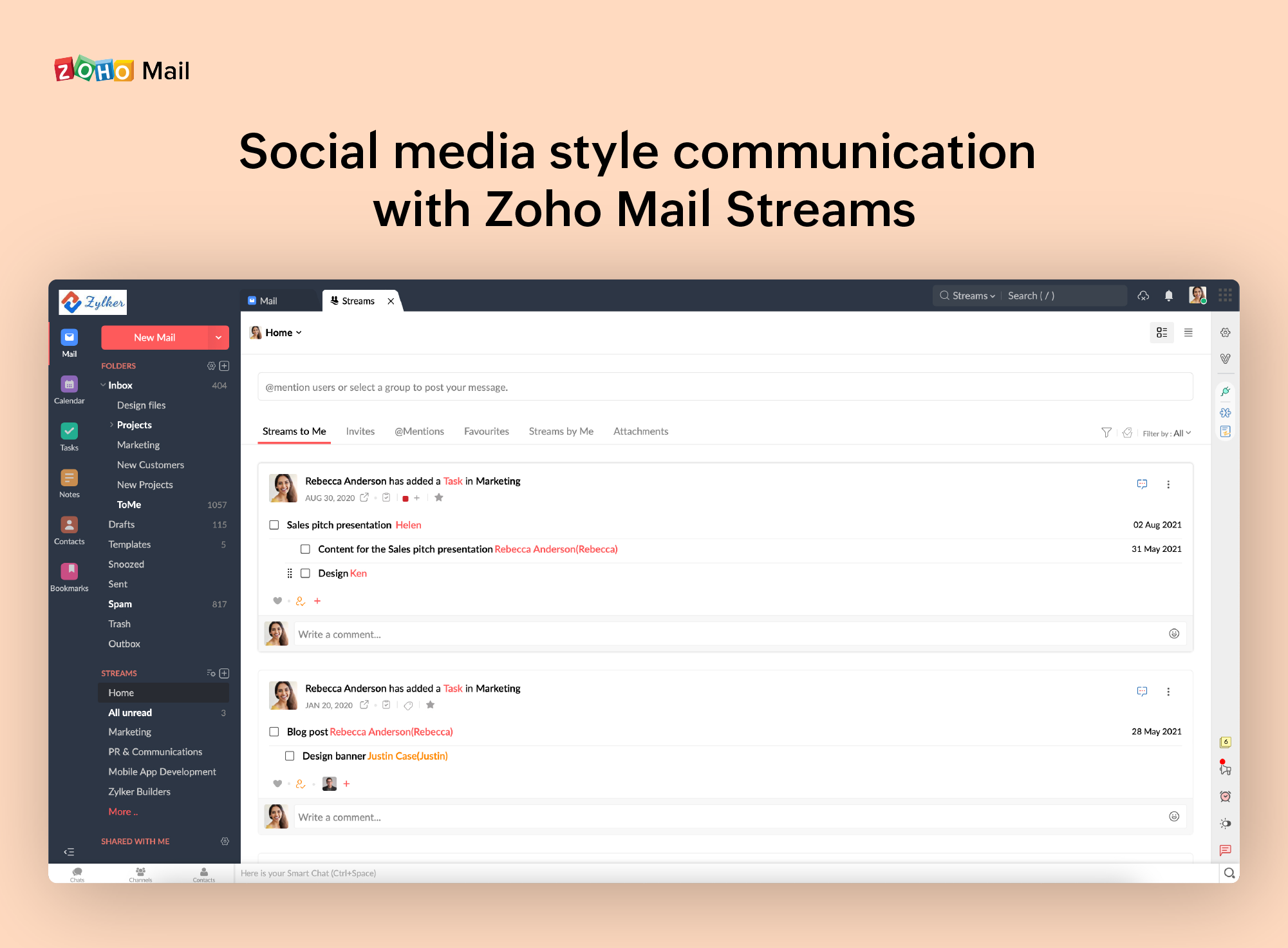 Zoho Mail Software - Email collaboration