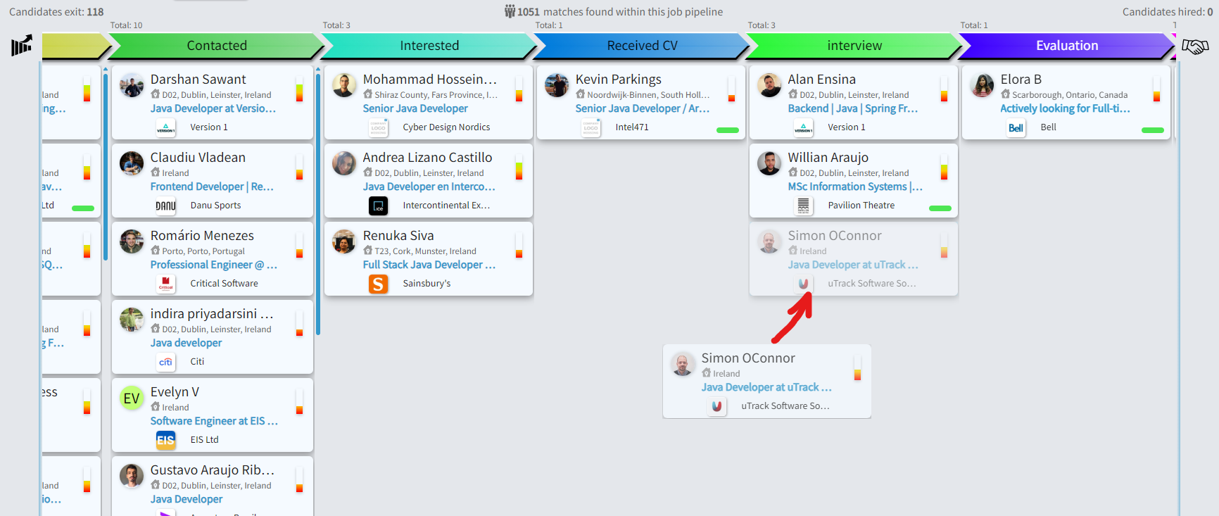 Jobin.cloud screenshot: Interactive drag & drop workflow pipelines.