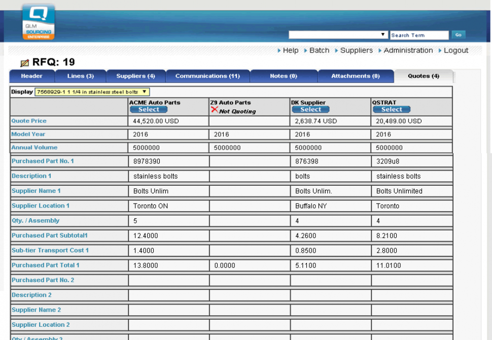 QLM Distributor Quoting Logiciel - 2