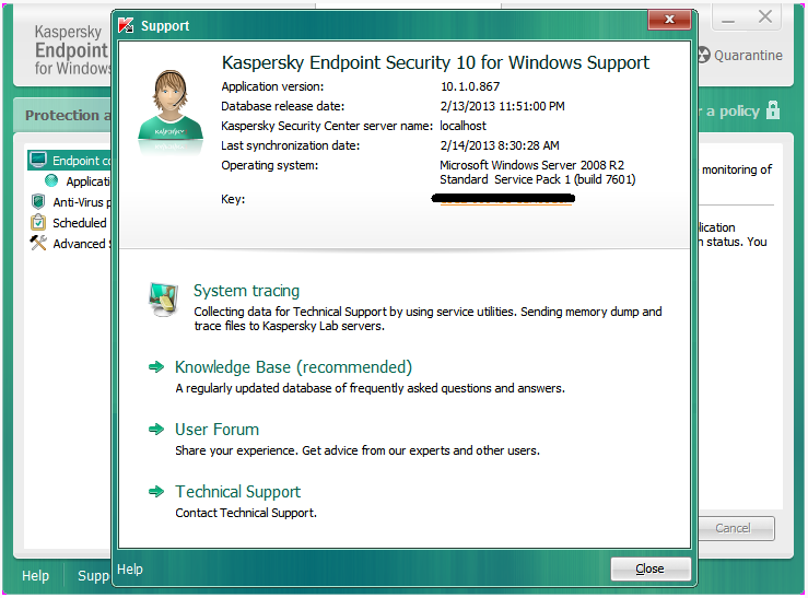 kaspersky databases are out of date