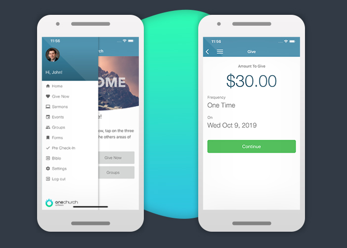 One Church: Profile Login and Mobile Giving