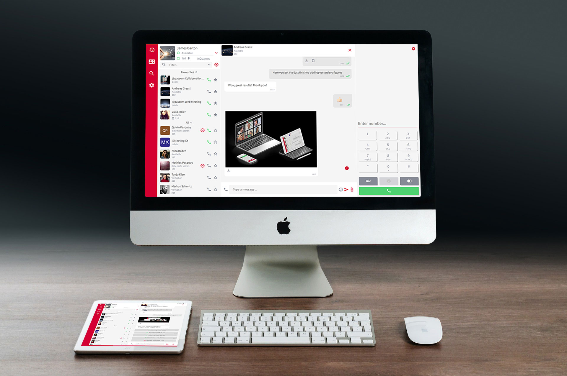 Pascom Cloud screenshot: Upgrade your business communications with a pascom Cloud Phone System