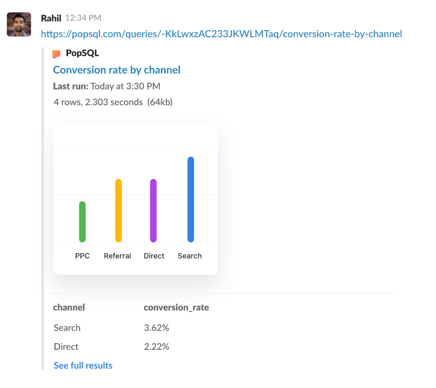 PopSQL charts