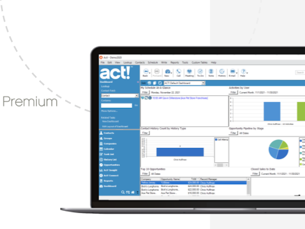 Act! Software - Customizable dashboard