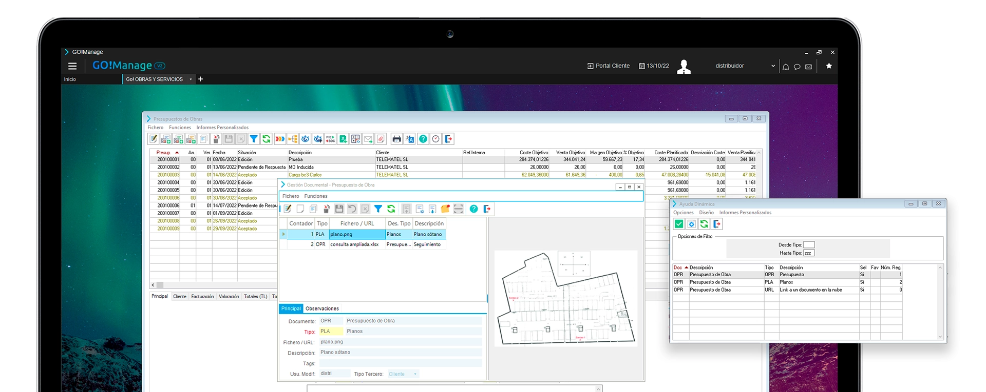 GO!Manage Software - Administración automatizada. Automatiza procesos repetitivos, y realiza un control exhaustivo de los cobros e impagos con este ERP. Trabaja con archivos digitales, y siempre teniendo en cuenta los modelos fiscales vigentes y libros de registro (SII).