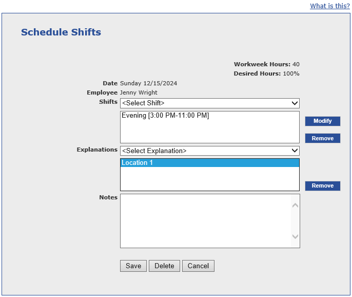 Easily schedule shifts