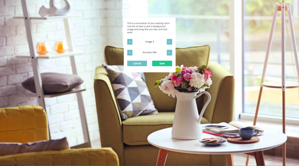 thera-LINK virtual waiting room screenshot