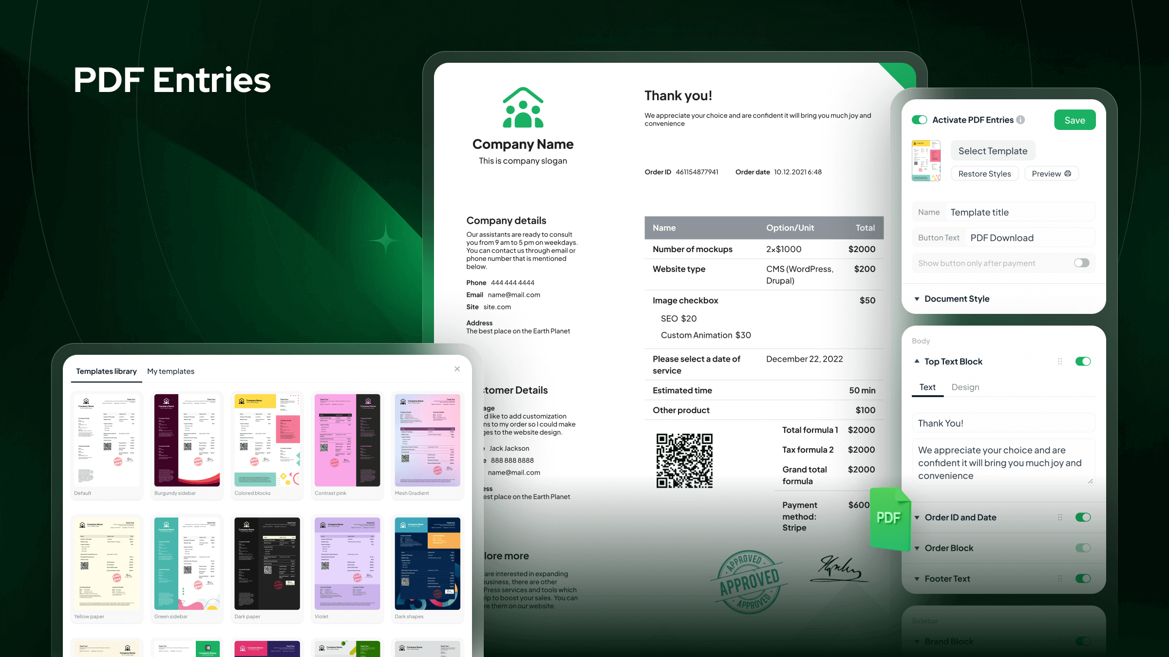 Cost Calculator Software - Powerful PDF Builder and 10+ Invoice Templates