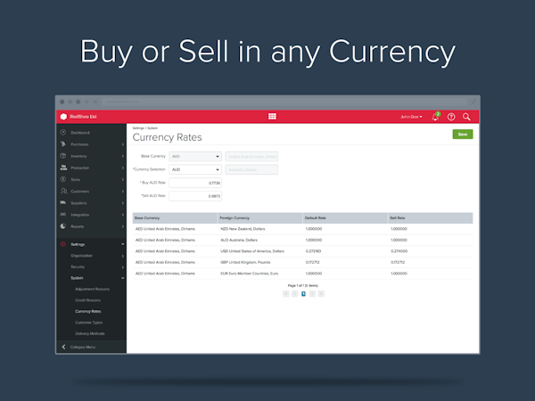 Unleashed screenshot: Buy or sell in any currency