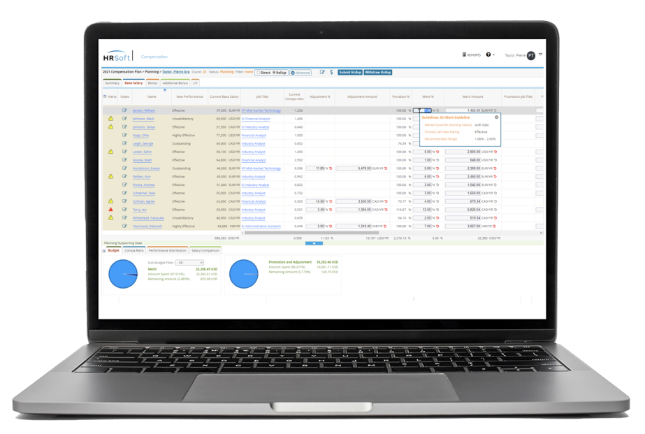 HRsoft Compensation Management Logiciel - 3