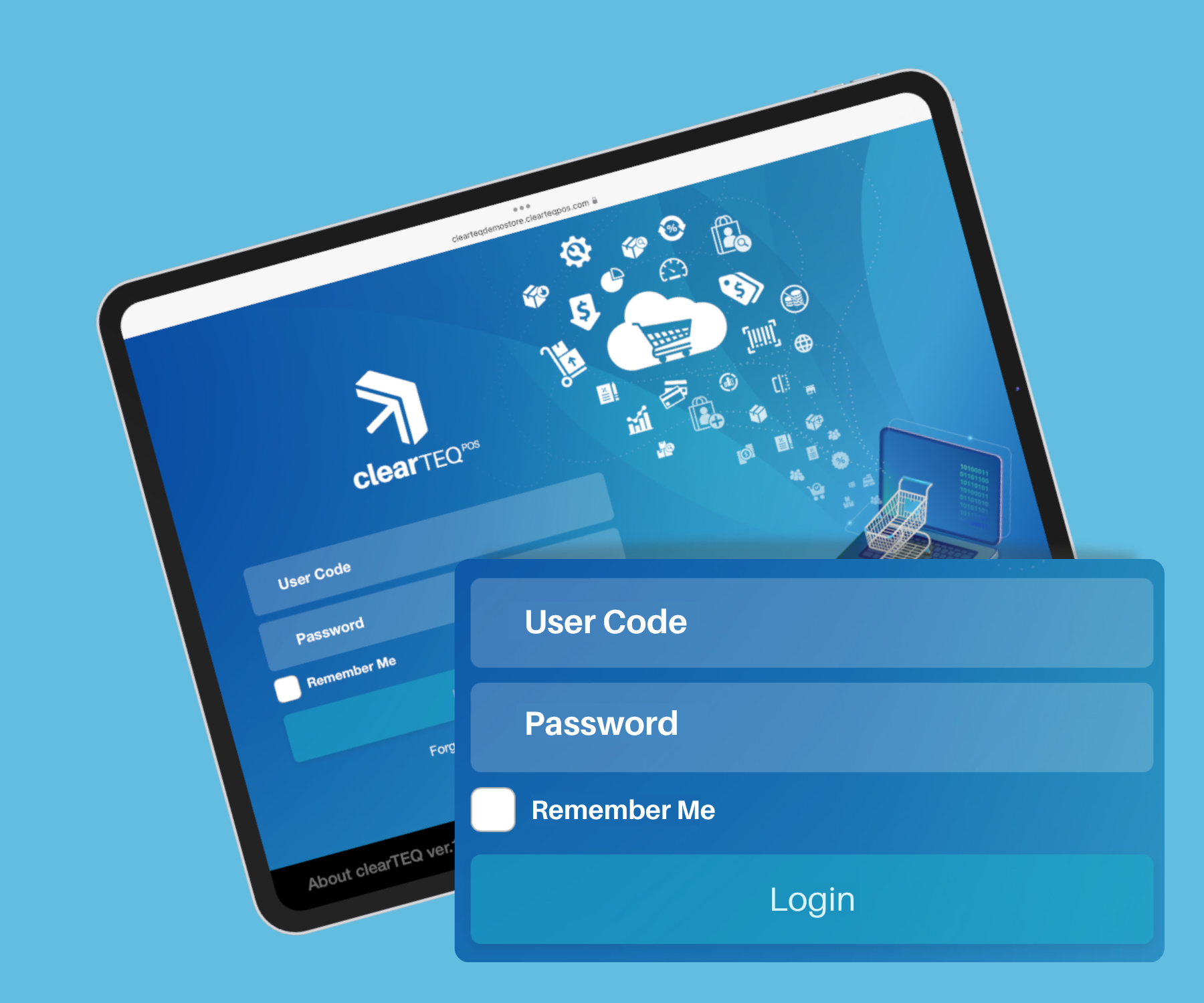 ClearTEQ POS screenshot: ClearTEQ’s web-based platform keeps your data in sync and your business running, whether you’re behind the counter or on the go. 