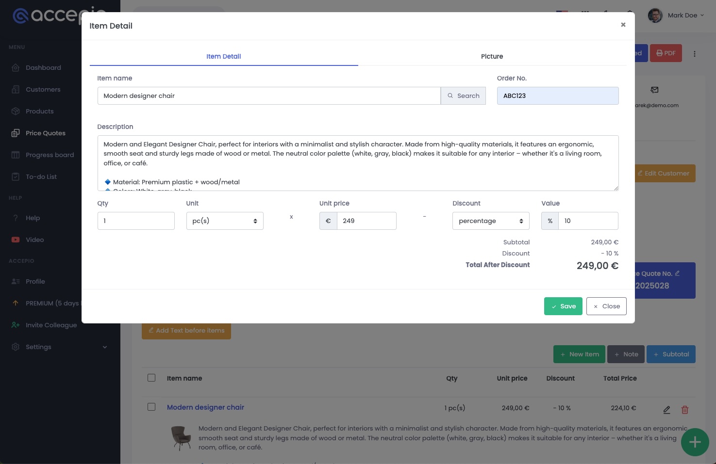 ACCEPIO Software - 3 - Vorschau