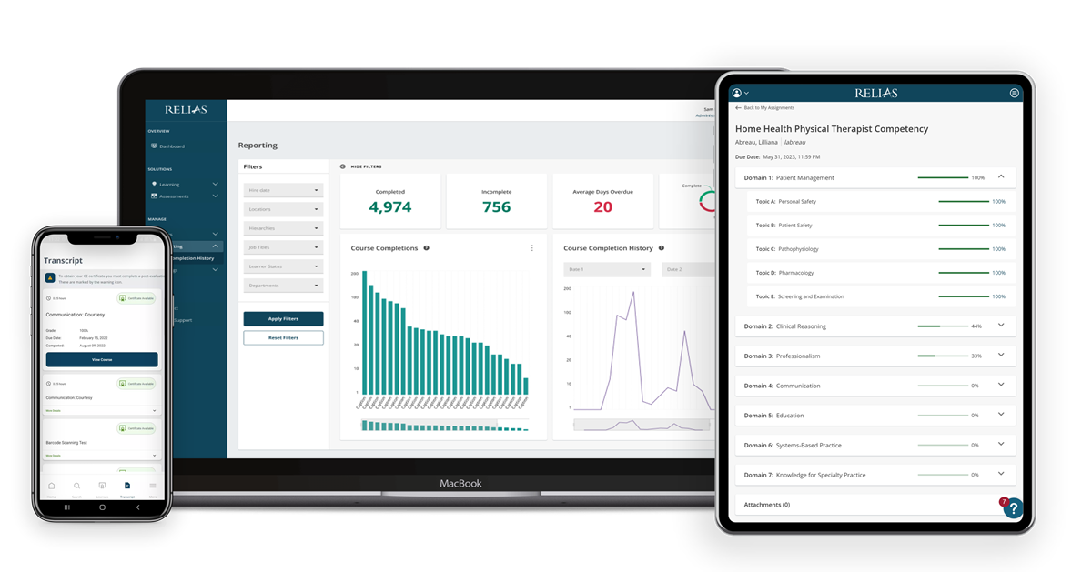Relias screenshot: Relias Platform